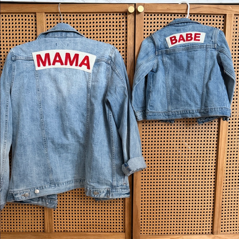 Isabel Maternity by Ingrid & Isabel Blue Jean Jacket Set